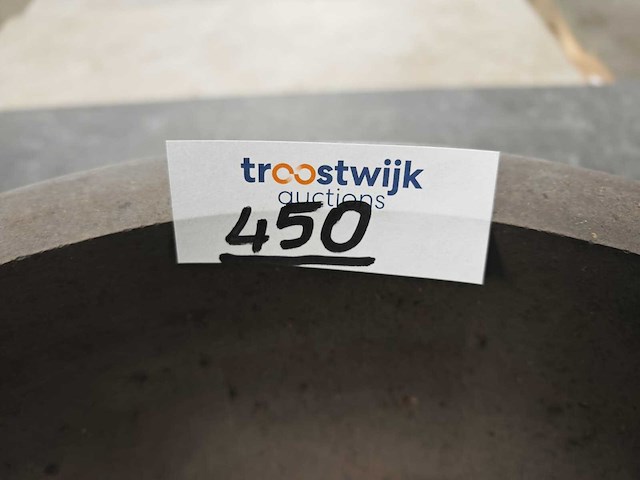 Natuursteen basalt antraciet waskom 40,6x15 cm - afbeelding 6 van  6