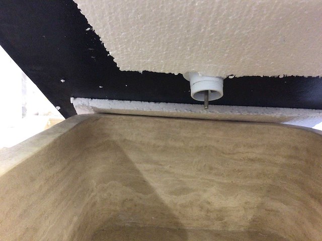 Natuursteen basalt wastafel 55x45x10 cm - afbeelding 3 van  3