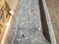 Natuursteen black marmer wastafel 100x40x10 cm - afbeelding 5 van  6