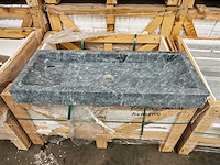 Natuursteen black marmer wastafel 100x40x10 cm - afbeelding 1 van  6