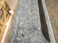Natuursteen black marmer wastafel 100x40x10 cm - afbeelding 5 van  6