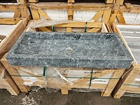 Natuursteen black marmer wastafel 100x40x10 cm - afbeelding 1 van  6