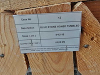 Natuursteen blauwe hardsteen 12x12x5 cm tegel 50,4 m² - afbeelding 7 van  8