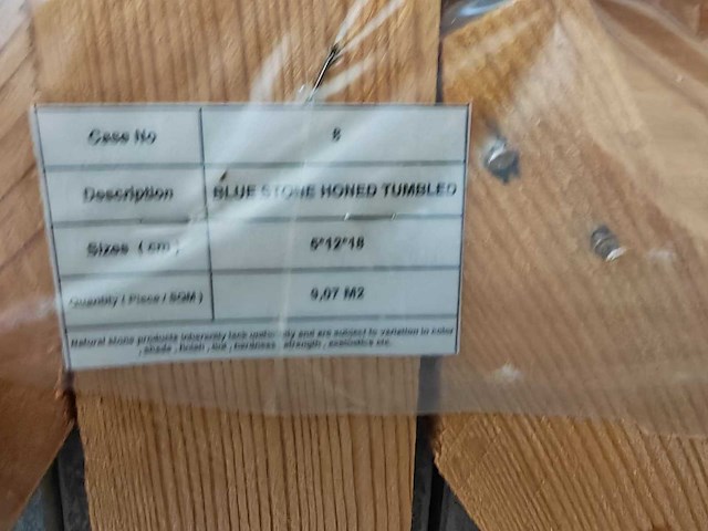 Natuursteen blauwe hardsteen 12x18x5 cm tegel 45,35 m² - afbeelding 9 van  9