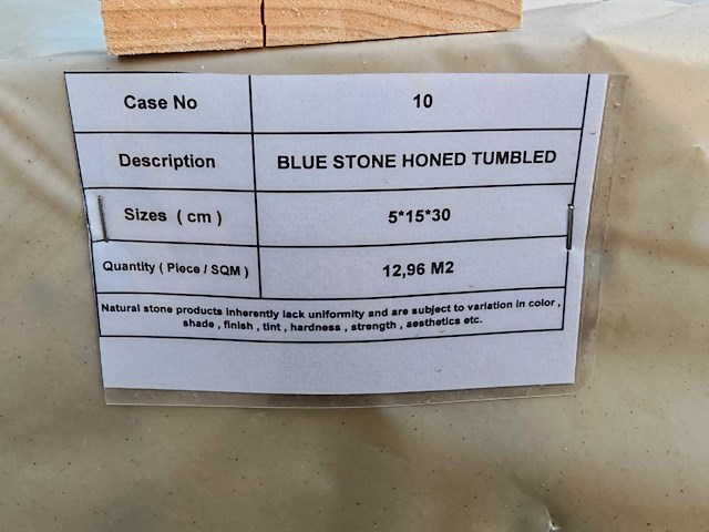 Natuursteen blauwe hardsteen 15x30x5 cm tegel 51,84 m² - afbeelding 3 van  3