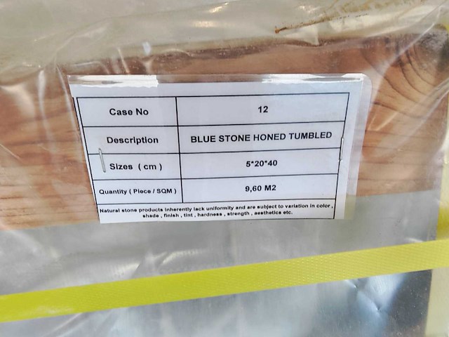 Natuursteen blauwe hardsteen 20x40x5 cm tegel 9,6 m² - afbeelding 9 van  9