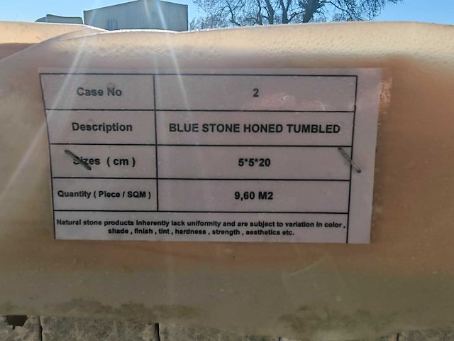 Natuursteen blauwe hardsteen 5x20x5 cm tegel 57,6 m² - afbeelding 2 van  11