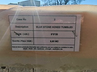 Natuursteen blauwe hardsteen 5x20x5 cm tegel 57,6 m² - afbeelding 2 van  11