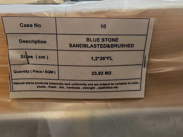 Natuursteen blauwe hardsteen flx26x1,2 cm tegel 23,92 m² - afbeelding 5 van  7
