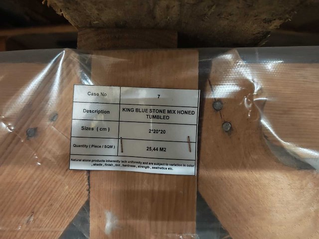 Natuursteen blauwe hardsteen honed 20x20x2 cm tegel 101,76 m² - afbeelding 3 van  9