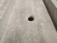 Natuursteen grey marmer wastafel 100x40x10 cm - afbeelding 7 van  7