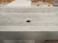 Natuursteen grey marmer wastafel 100x40x10 cm - afbeelding 5 van  7