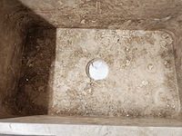 Natuursteen light travertin wastafel 76x46x26 cm - afbeelding 5 van  6