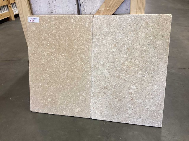 Natuursteen limestone beige 40,6x61 cm tegel 35,66 m² - afbeelding 1 van  7