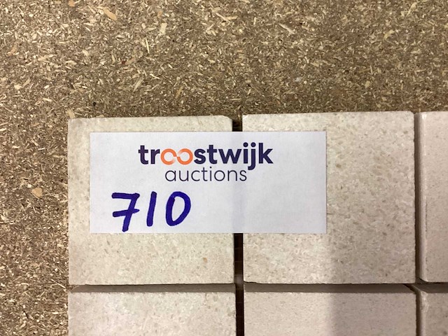 Natuursteen limestone beige 5x5 cm mozaïektegel 30x30 cm 35 stuks - afbeelding 7 van  7