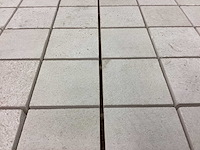 Natuursteen limestone beige 5x5 cm mozaïektegel 30x30 cm 35 stuks - afbeelding 4 van  7