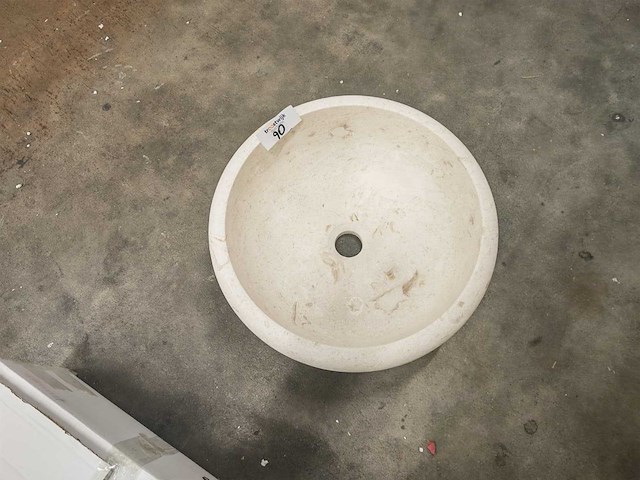 Natuursteen limestone waskom 40,6x15 cm - afbeelding 3 van  6