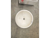 Natuursteen limestone waskom 40,6x15 cm - afbeelding 6 van  6