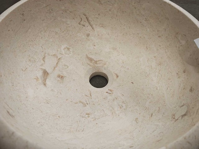 Natuursteen limestone waskom 40,6x15 cm - afbeelding 6 van  6