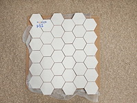 Natuursteen limestone wit hexagon 33x28 cm mozaïektegel 4,07 m² - afbeelding 1 van  7
