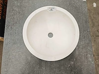 Natuursteen limestone wit waskom 40,6x15 cm - afbeelding 3 van  6