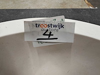 Natuursteen limestone wit waskom 40,6x15 cm - afbeelding 4 van  6