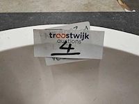 Natuursteen limestone wit waskom 40,6x15 cm - afbeelding 5 van  6