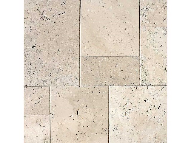 Natuursteen marmer beige getrommeld pattern tegel 25,83 m² - afbeelding 1 van  1
