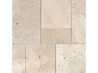 Natuursteen marmer beige getrommeld pattern tegel 25,83 m²