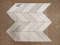 Natuursteen marmer beige mozaïektegel 29x29 cm 7 stuks - afbeelding 5 van  7