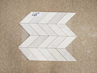 Natuursteen marmer beige mozaïektegel 29x29 cm 7 stuks - afbeelding 1 van  7