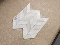 Natuursteen marmer beige mozaïektegel 29x29 cm 7 stuks - afbeelding 7 van  7