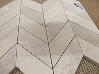 Natuursteen marmer beige mozaïektegel 29x29 cm 7 stuks - afbeelding 3 van  7