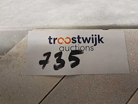Natuursteen marmer beige mozaïektegel 29x29 cm 7 stuks - afbeelding 4 van  7