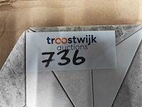 Natuursteen marmer beige mozaïektegel 31x36 cm 8 stuks - afbeelding 7 van  7