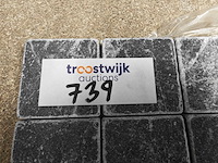 Natuursteen marmer black 5x5 cm mozaïektegel 30x30 cm 29 stuks - afbeelding 5 van  7