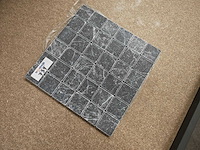 Natuursteen marmer black 5x5 cm mozaïektegel 30x30 cm 29 stuks - afbeelding 3 van  7
