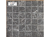 Natuursteen marmer black 5x5 cm mozaïektegel 30x30 cm 29 stuks - afbeelding 7 van  7