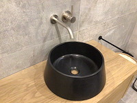 Natuursteen marmer black wastafel 40x15 cm - afbeelding 3 van  4