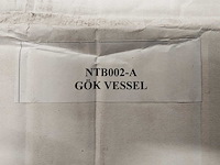 Natuursteen marmer blauw waskom 40,6x15 cm - afbeelding 4 van  4