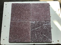 Natuursteen marmer bordeaux 20x20 cm tegels 13 m² - afbeelding 1 van  3