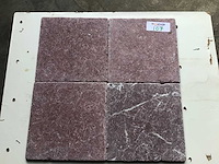 Natuursteen marmer bordeaux 20x20 cm tegels 13 m² - afbeelding 2 van  3