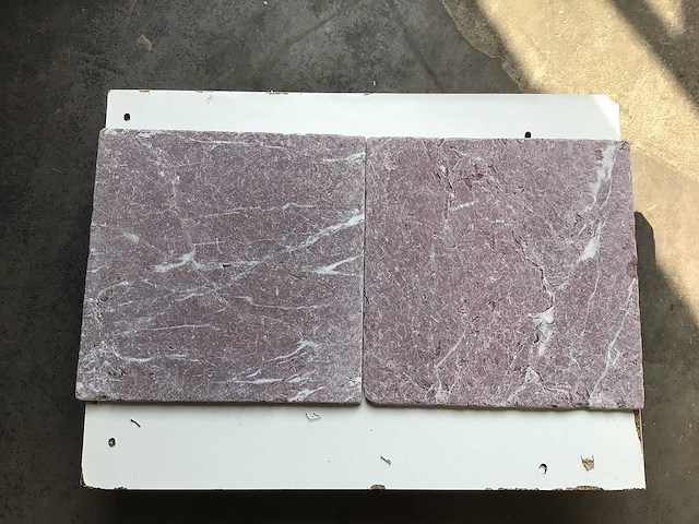 Natuursteen marmer bordeaux 30,5x30,5 cm tegels 20,46 m² - afbeelding 2 van  2