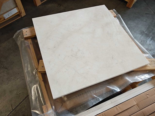 Natuursteen marmer creme gepolijst 60x60x2 cm tegels 16,2 m² - afbeelding 2 van  6