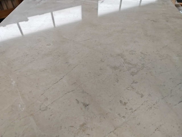 Natuursteen marmer creme gepolijst 60x60x2 cm tegels 16,2 m² - afbeelding 3 van  6