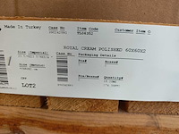 Natuursteen marmer creme gepolijst 60x60x2 cm tegels 16,2 m² - afbeelding 5 van  6