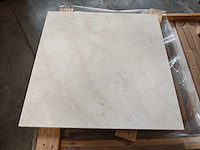 Natuursteen marmer creme gepolijst 60x60x2 cm tegels 16,2 m² - afbeelding 1 van  1