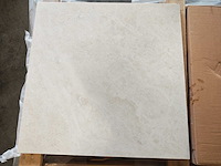 Natuursteen marmer creme gepolijst 60x60x2 cm tegels 16,2 m² - afbeelding 2 van  3