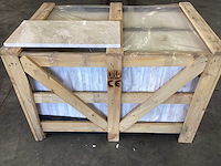 Natuursteen marmer creme gepolijst vloertegel 30x60x2 cm 56.16 m² - afbeelding 1 van  6