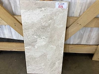 Natuursteen marmer creme gepolijst vloertegel 30x60x2 cm 56.16 m²